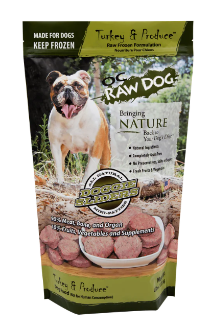 OC Raw Frozen Turkey Sliders, 4lbs