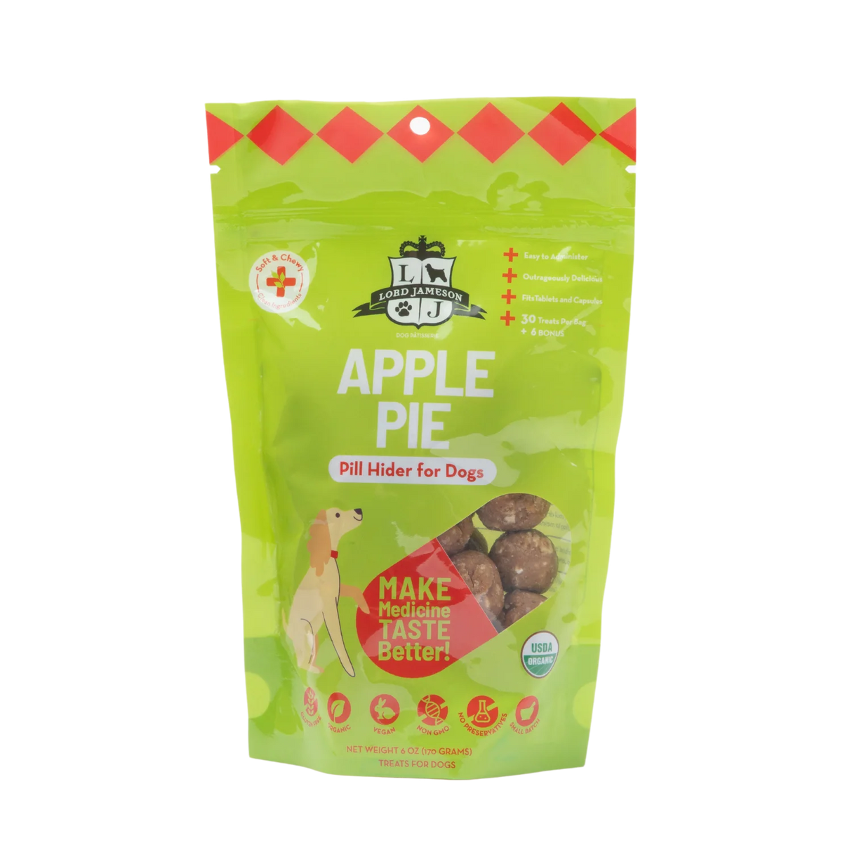 Lord Jameson Dog Apple Pie Pill Hider, 6oz