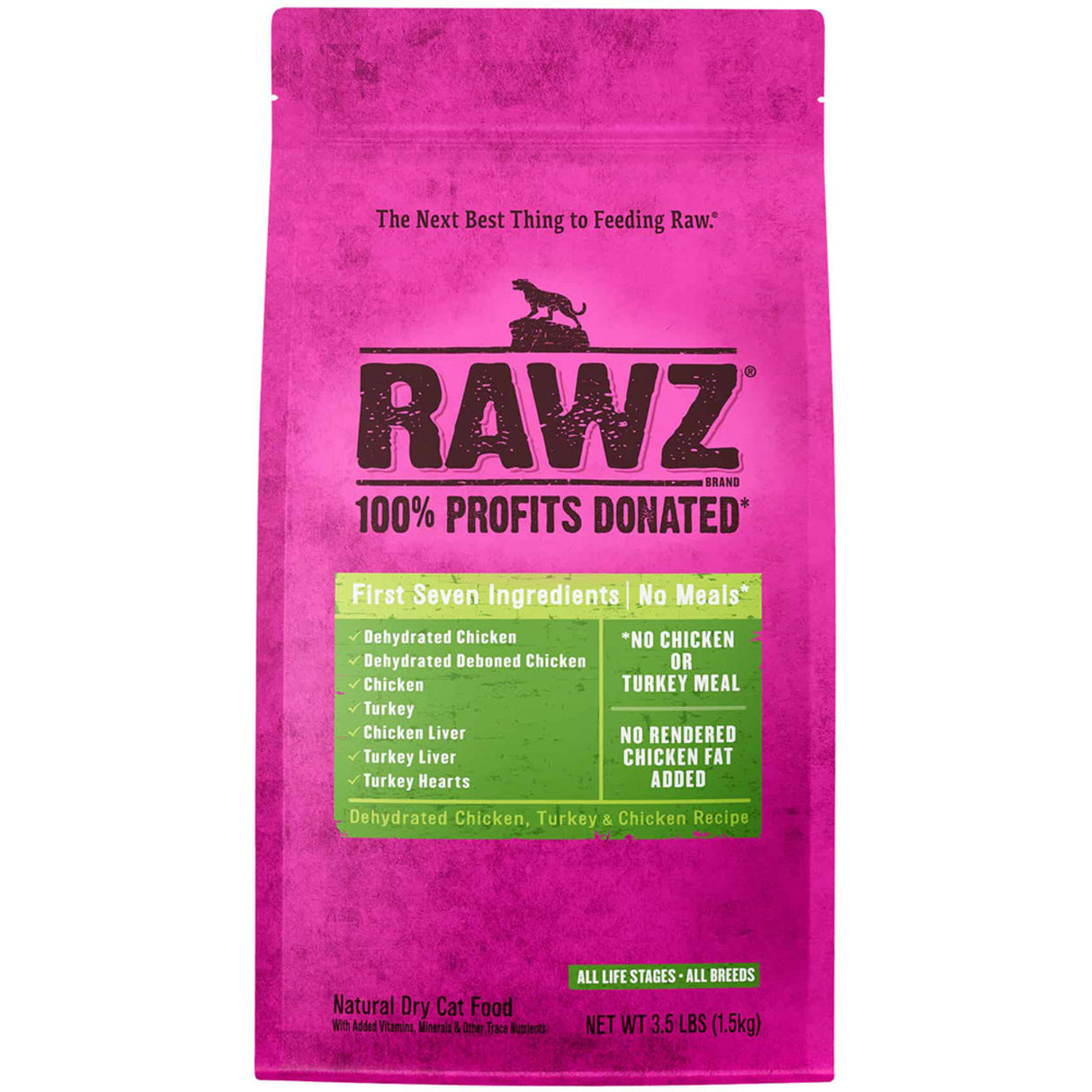Rawz Meal-Free Chicken & Turkey Cat Food, 3.5lbs