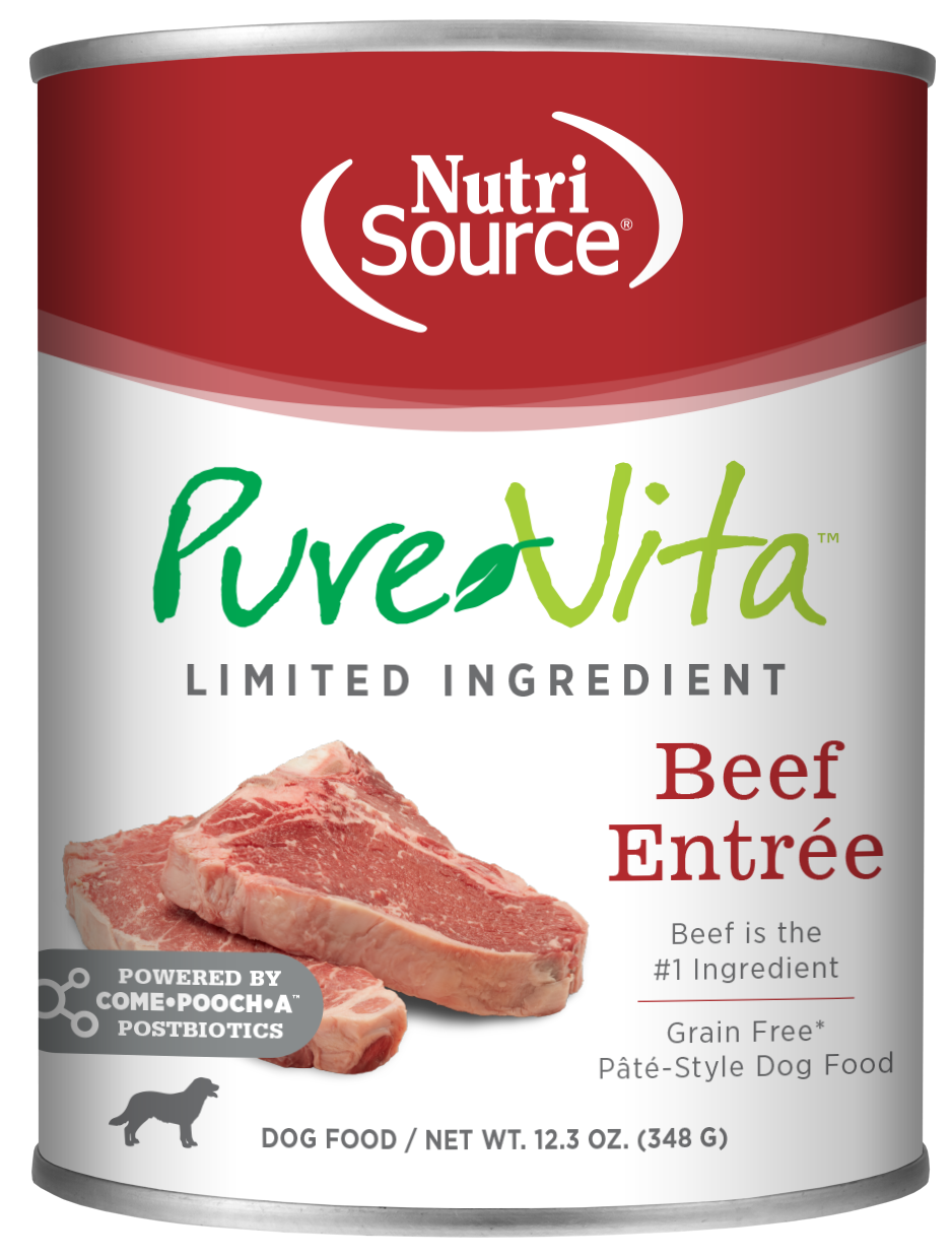 Pure Vita Grain Free Beef Entree, 12.3oz