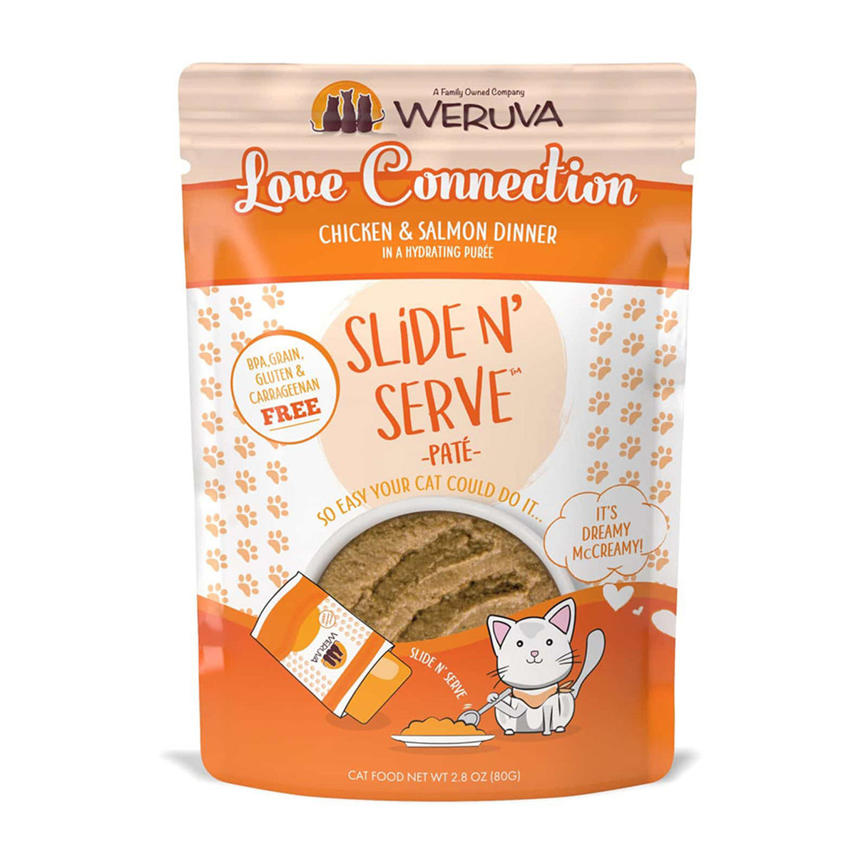 Weruva Slide & Serve Love Connection, 2.8oz Pouch