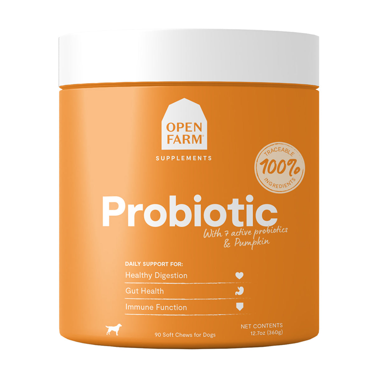 Open Farm Probiotic Supplement Chews for Dogs, 90ct