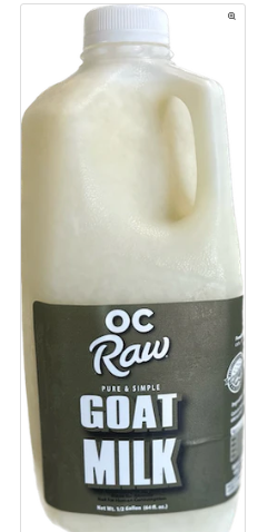 OC Raw Frozen Pure & Simple Goat Milk, 64oz