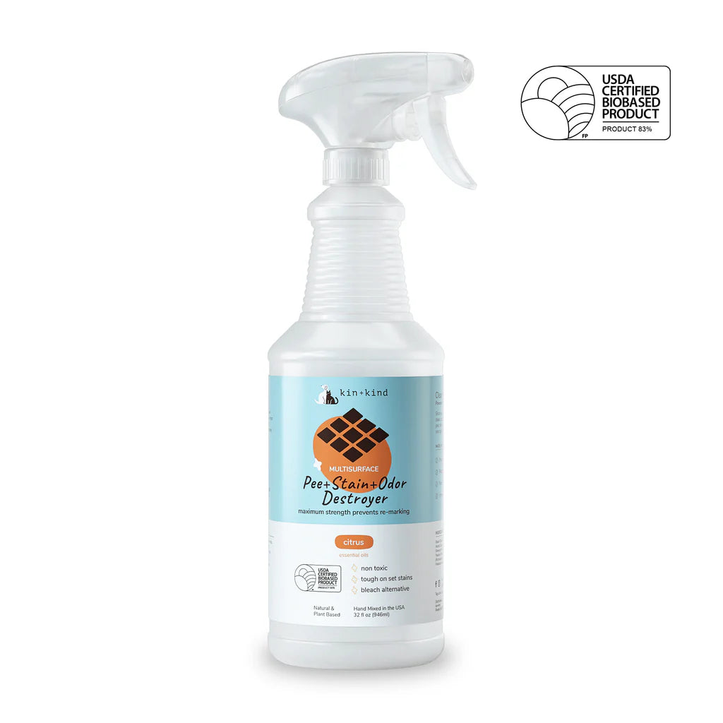 Kin Kind Multisurface Fabric Stain Odor Destroyer, 32oz