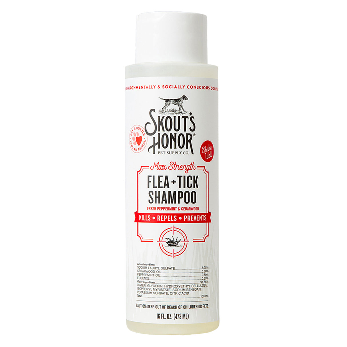Skouts Honor Flea & Tick Shampoo, 16oz