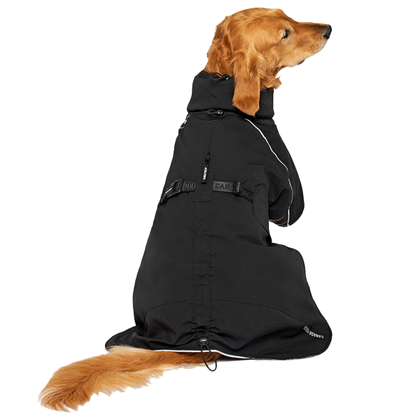 Canada Pooch Complete Coverage Winter Coat, Black, Size 28