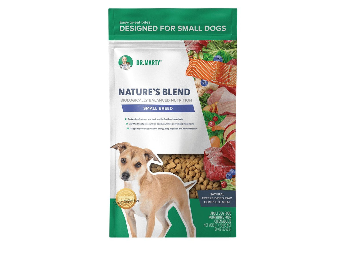 Dr. Marty Dog Freeze-Dried Nature's Blend Small Breed, 80oz