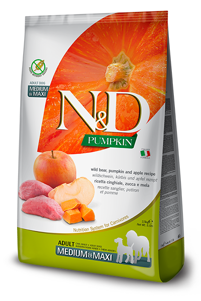 Farmina N&D GF Pumpkin, Boar & Apple, 5.5lbs