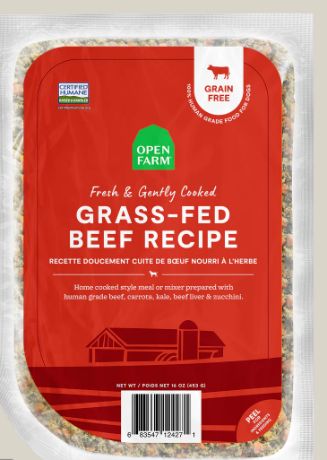 Open Farm Dog Frozen Gently Cooked Beef, 16oz