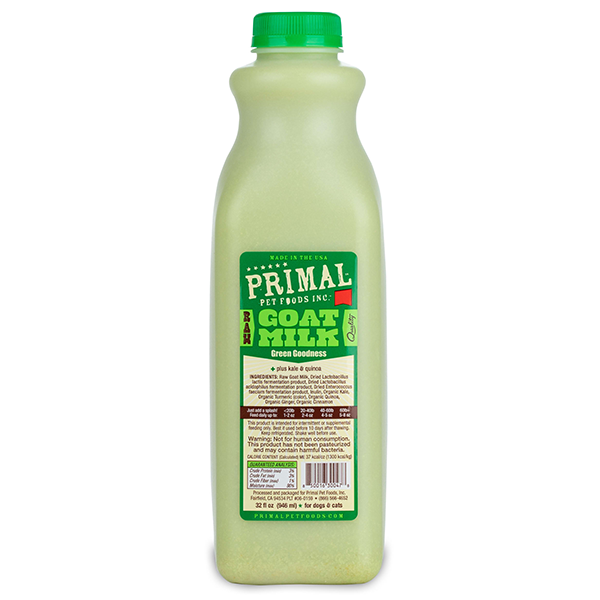 Primal Raw Goat Milk Green Goodness, 32oz