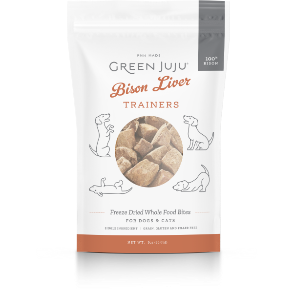 Green JuJu Bison Liver Trainers, 3oz