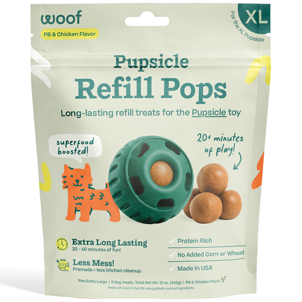 Woof Pupsicle Refill Pops Chicken, XL