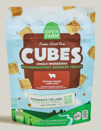 Open Farm Freeze Dried Raw Lamb Lung Treats, 3oz