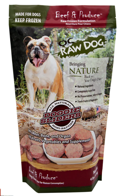 OC Raw Frozen Beef Sliders, 4lbs