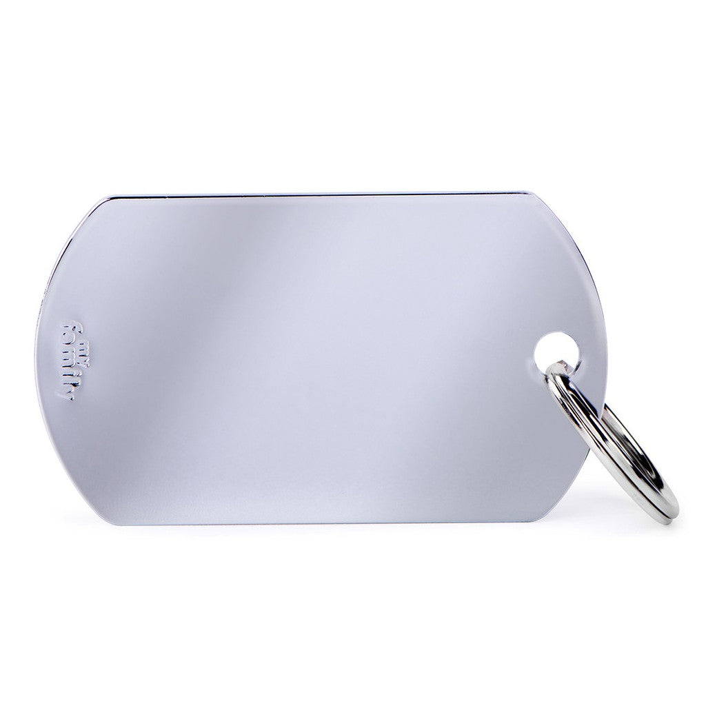 MyFamily Basic Chrome Big Military ID Tag