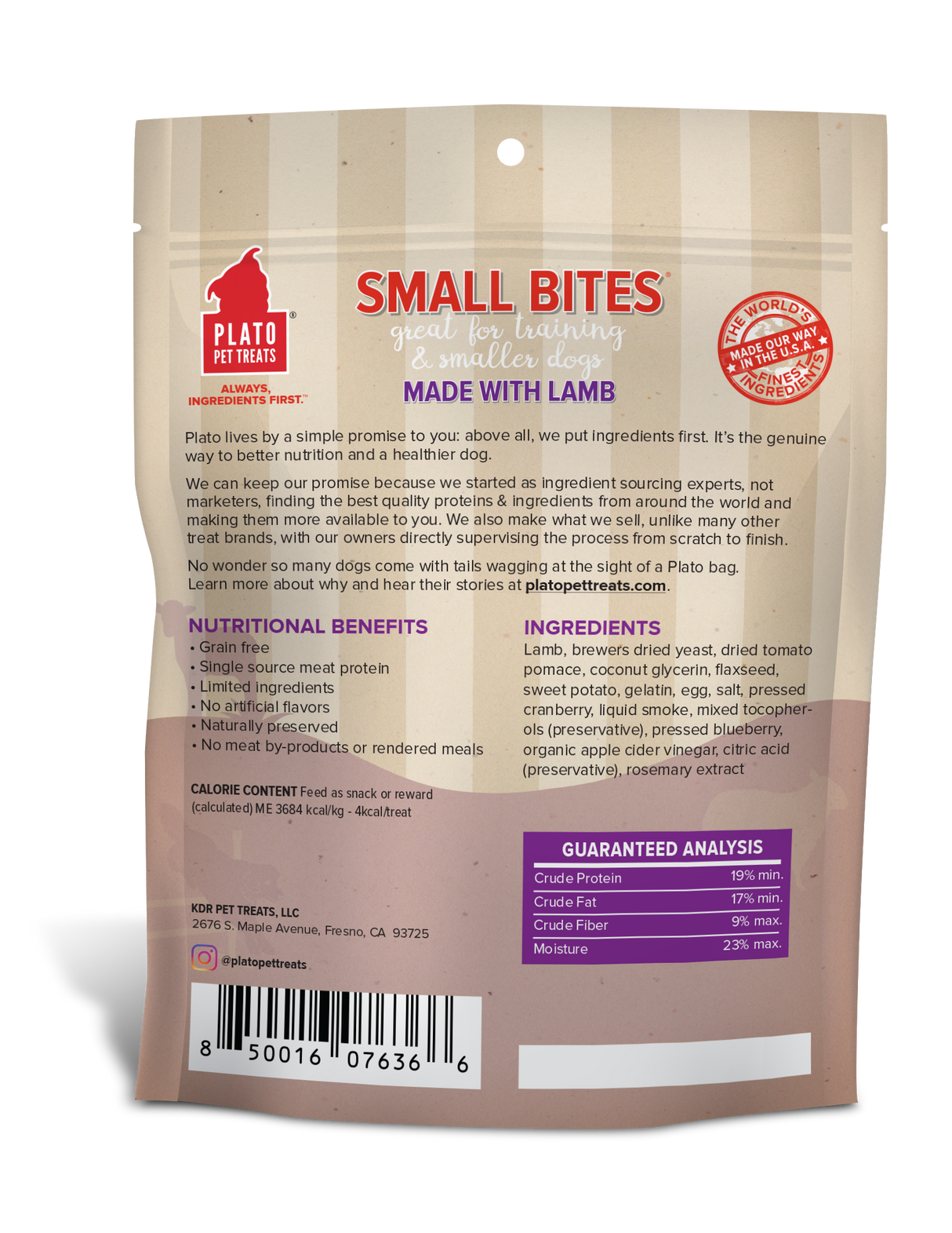 Plato Small Bites Lamb, 6oz