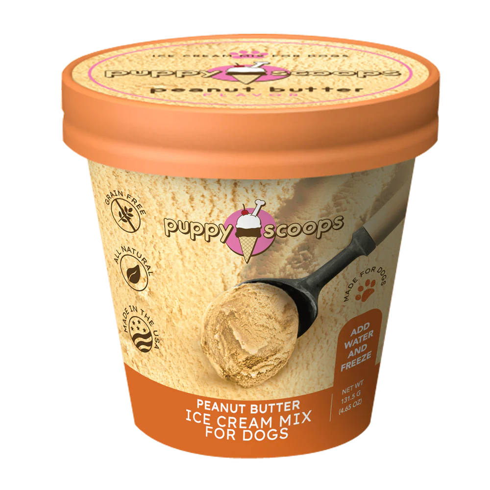Puppy Scoops Peanut Butter Ice Cream, 5.25oz