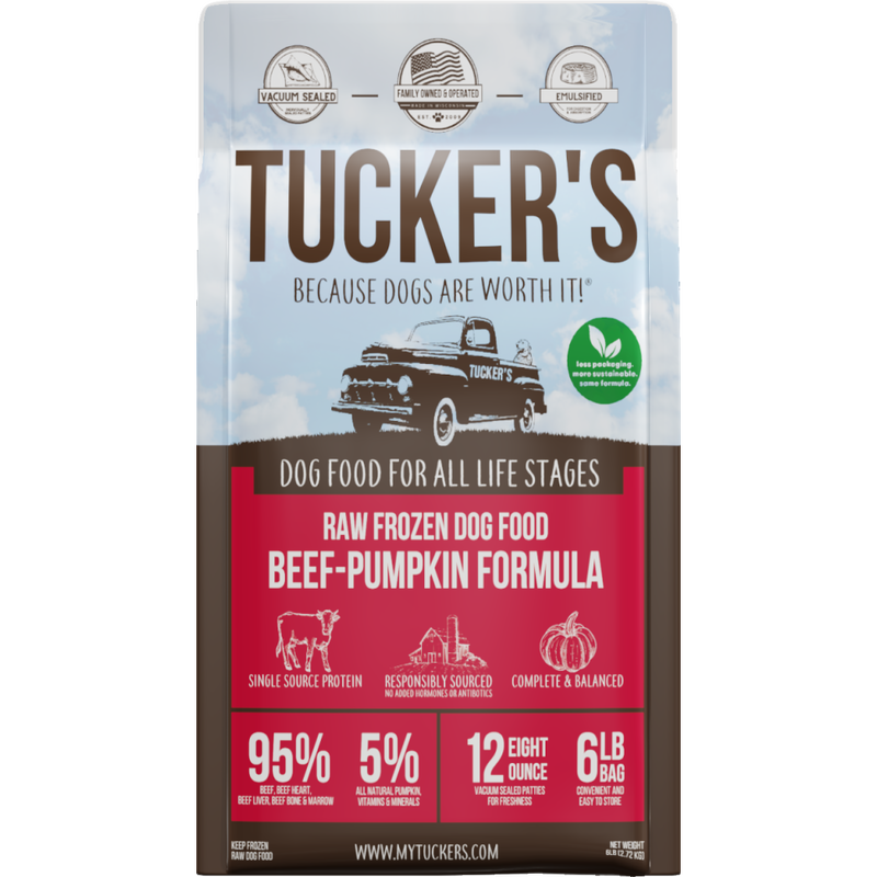 Tuckers Raw Beef Patties, 6 LBS