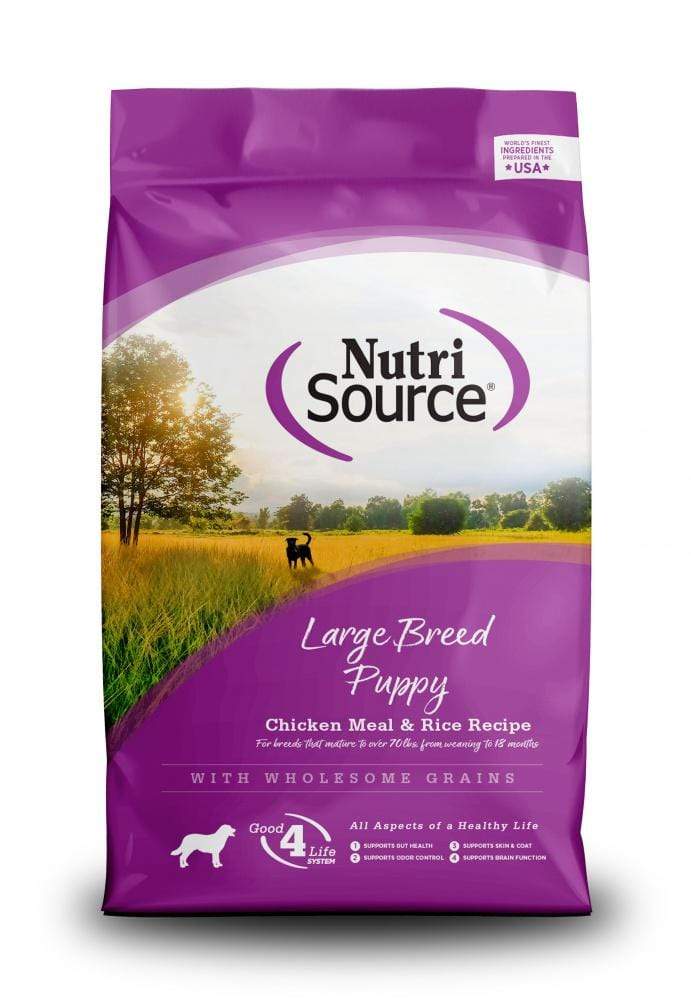 Nutrisource Chicken & Rice Large Breed Puppy Food, 12lbs