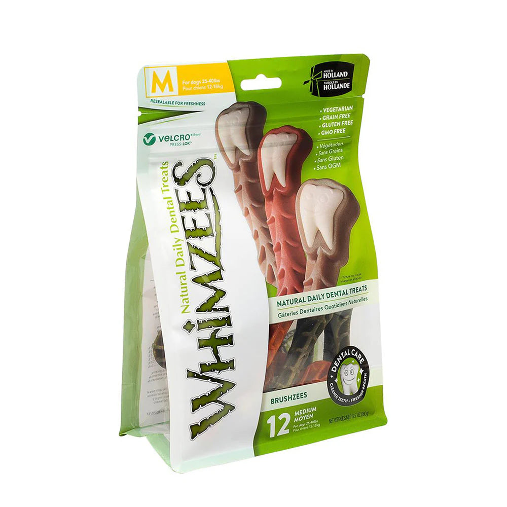 Whimzees Dental Toothbrush Brushzees Medium, 12.7oz