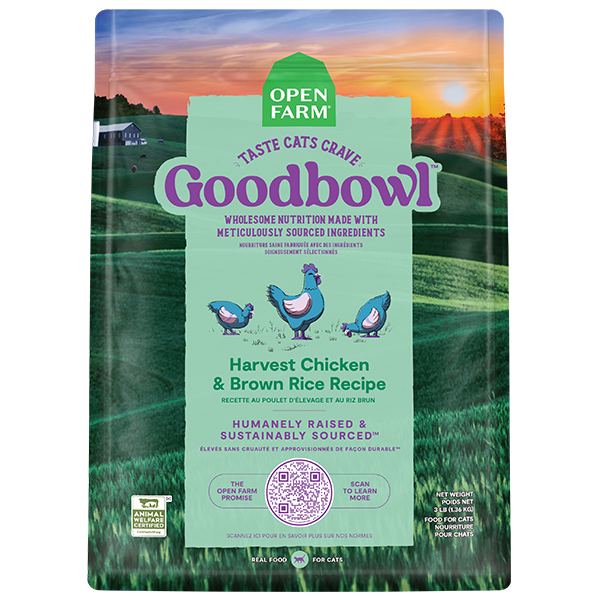 Open Farm Good Bowl Chicken & Brown Rice Cat Recipe, 7lbs