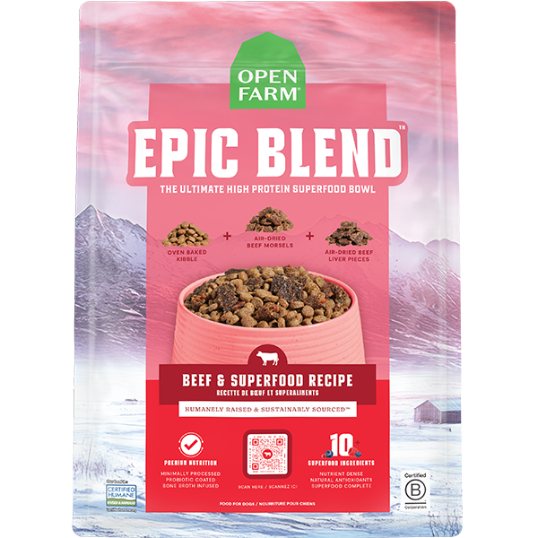 Open Farm Dog Epic Blend Beef & Superfood, 18lbs