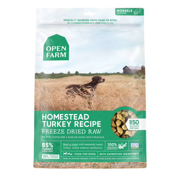Open Farm Dog Freeze-Dried Morsels Homestead Turkey, 22oz