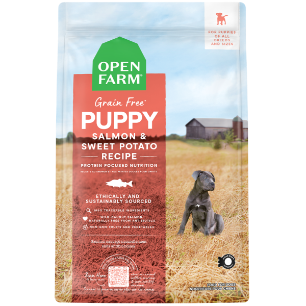 Open Farm GF Puppy Salmon & Sweet Potato, 22lbs