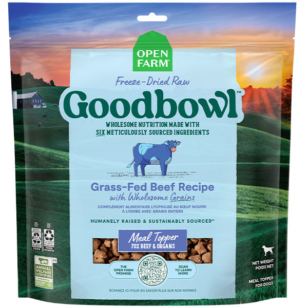 Open Farm Goodbowl Morsels Grass-Fed Beef & Wholesome Grains Recipe, 8oz