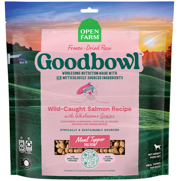 Open Farm Dog Goodbowl Freeze Dried Salmon Morsels, 23oz