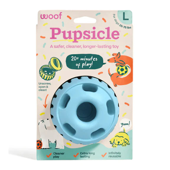 Woof Pupsicle Birthday Toy, Blue, L