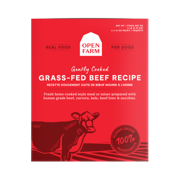 Open Farm Dog Frozen Gently Cooked Beef, 96oz