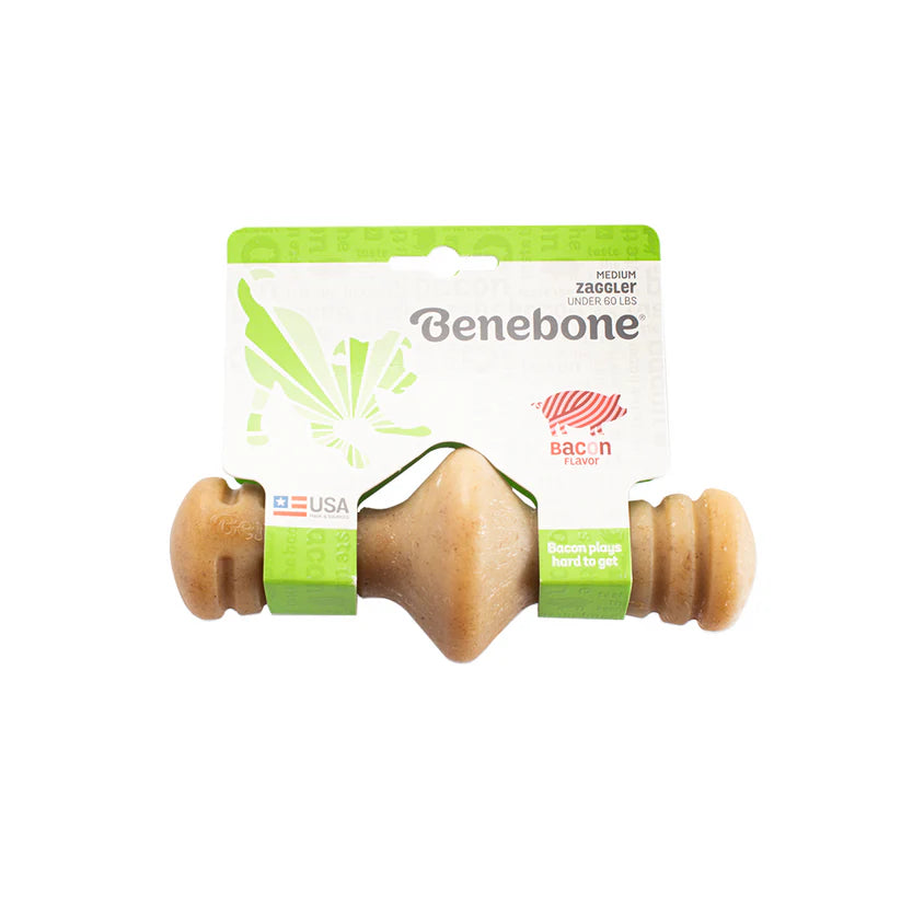 Benebone Dog Ring Bacon Chew, Medium