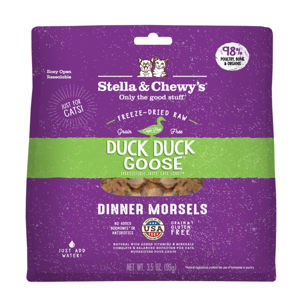 Stella & Chewys Duck Goose Dinner For Cats, 3.5oz