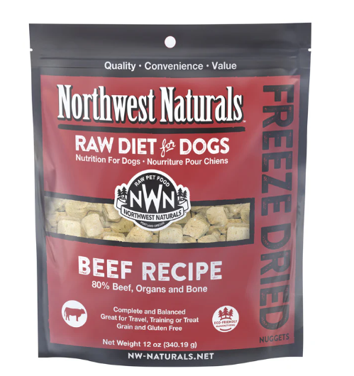 Northwest Naturals Freeze Dried Beef Dog Food, 12oz