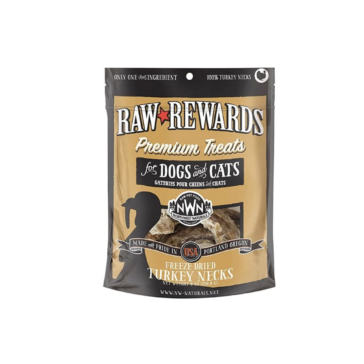 Northwest Naturals Freeze Dried Turkey Necks, 8oz