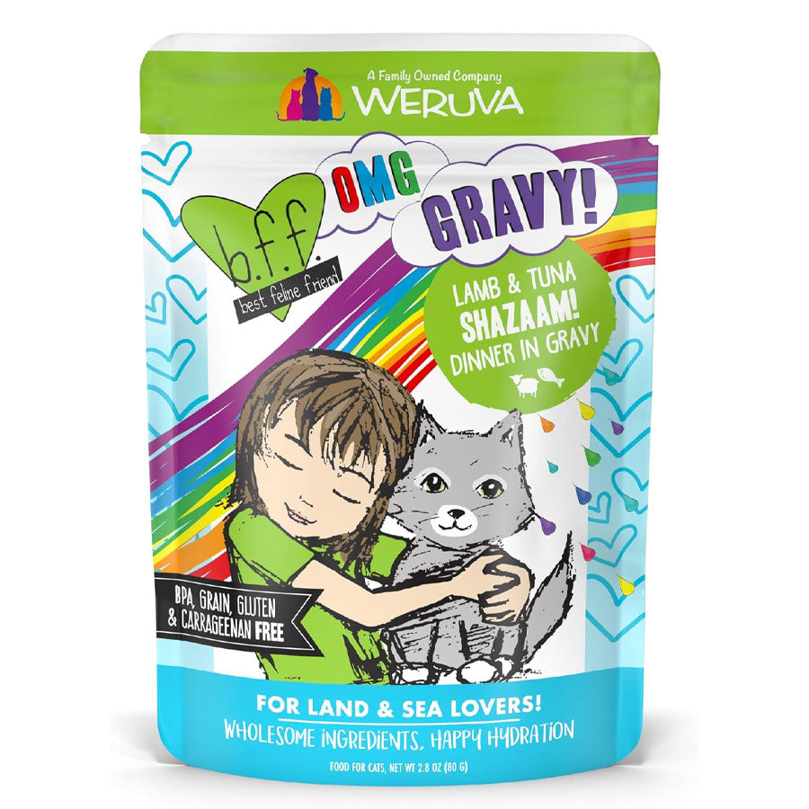 BFF OMG Lamb & Tuna Shazaam, 2.8oz Pouch
