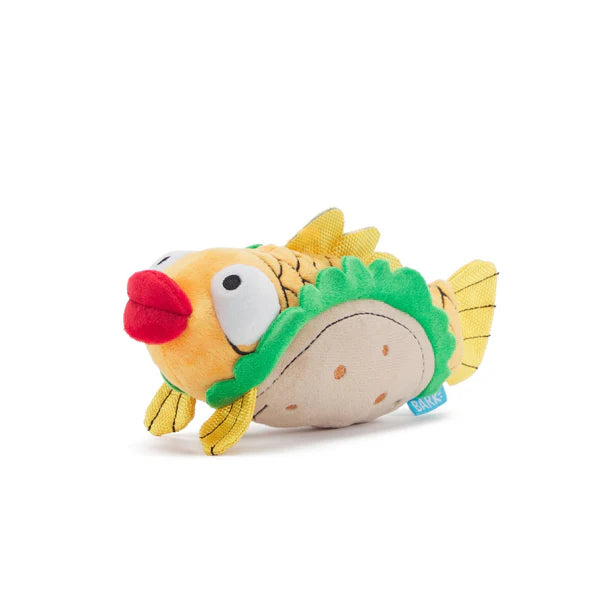 BARK Ernesto Fish Taco Dog Toy