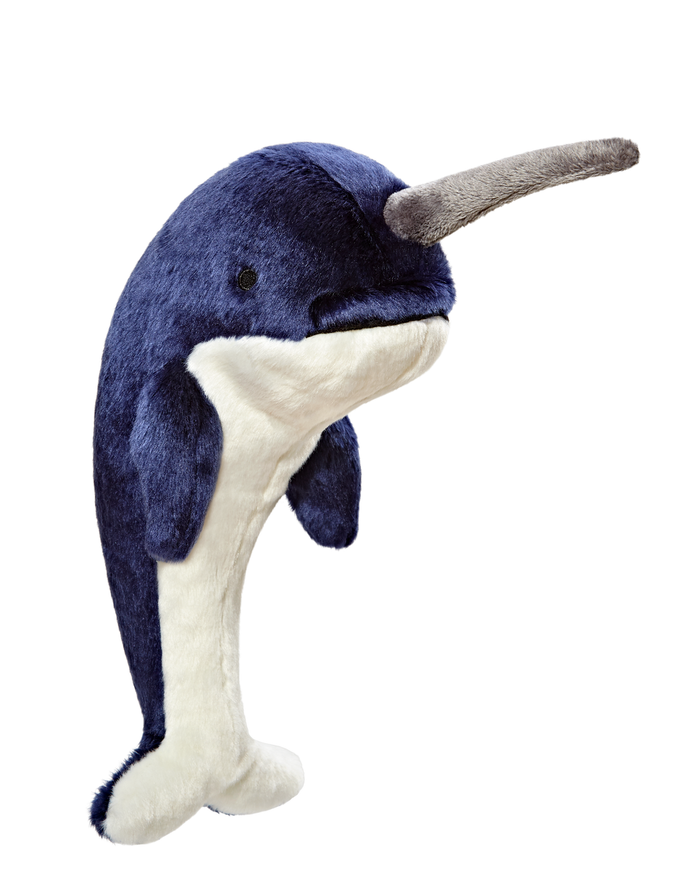 Fluff & Tuff Bleu Narwhal Dog Toy