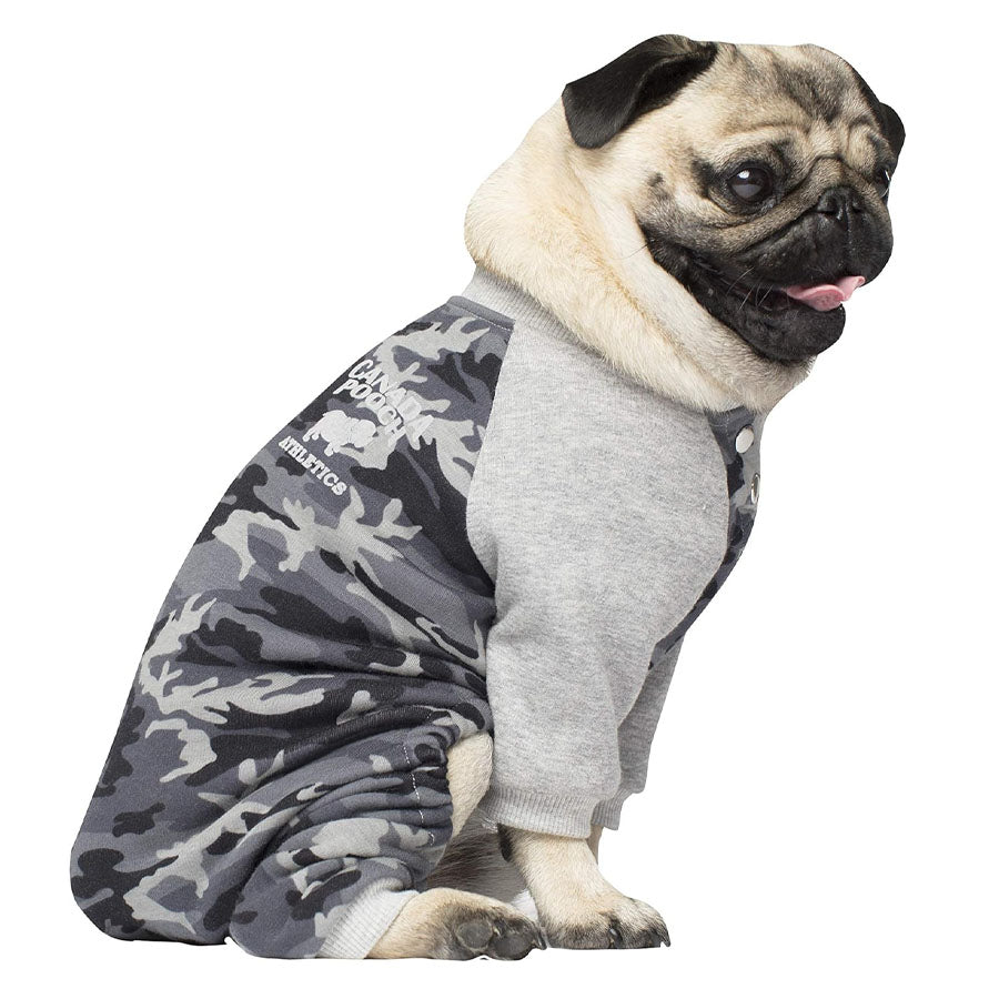 Canada Pooch Dog Frosty Sweatsuit Black Camo