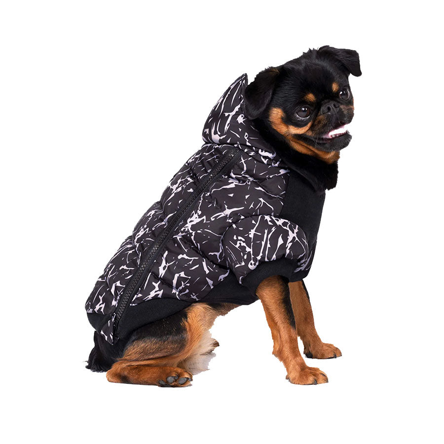 Canada Pooch Black Crackle Prism Puffer