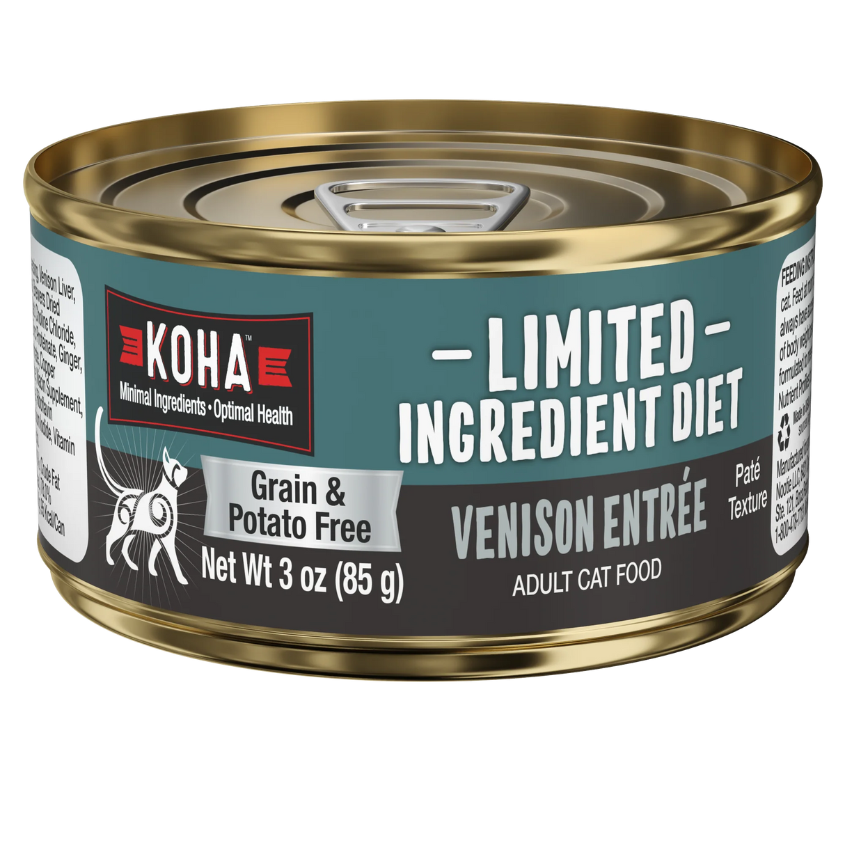 Koha Venison Entree Canned Cat Food, 5.5oz