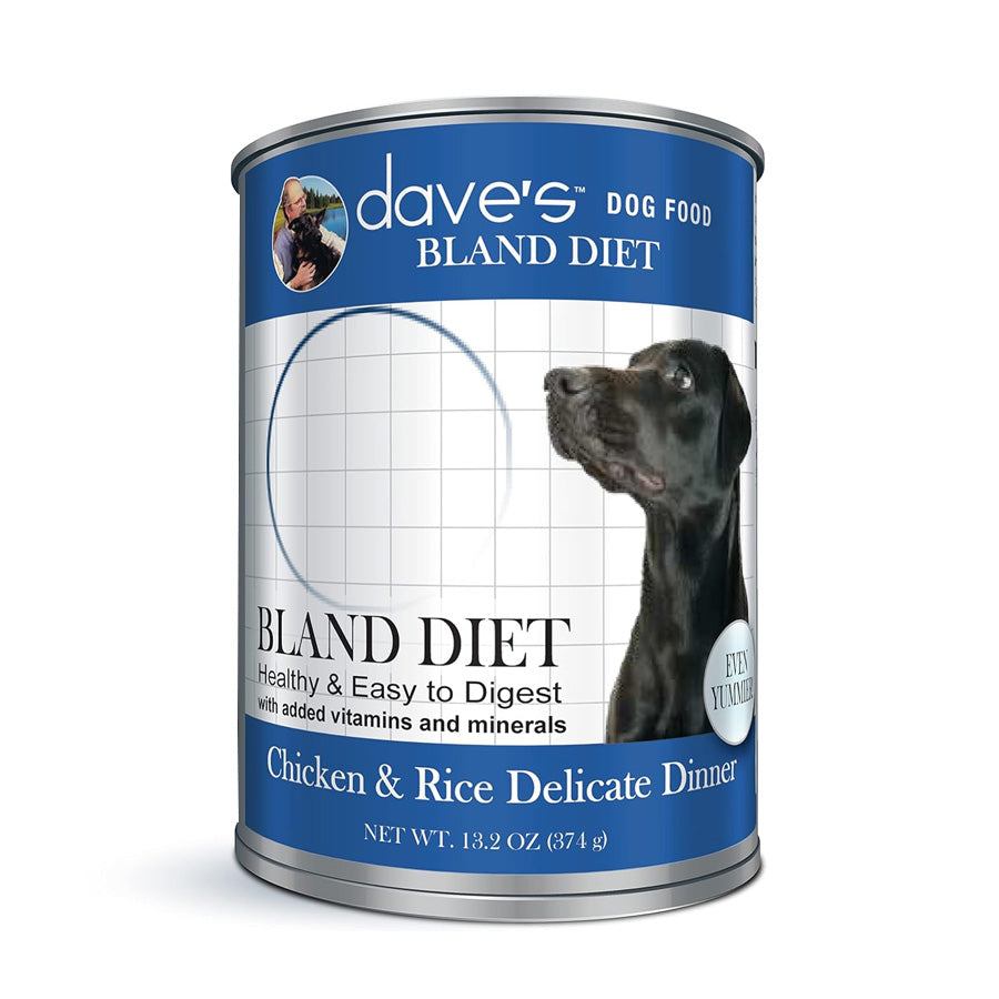 Daves Restricted Bland Diet Chicken & Rice Canned Dog Food, 13oz