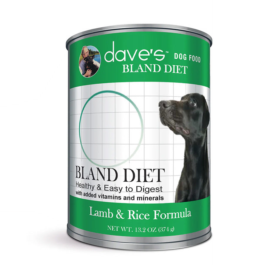 Daves Restricted Bland Diet Lamb & Rice Canned Dog Food, 13oz