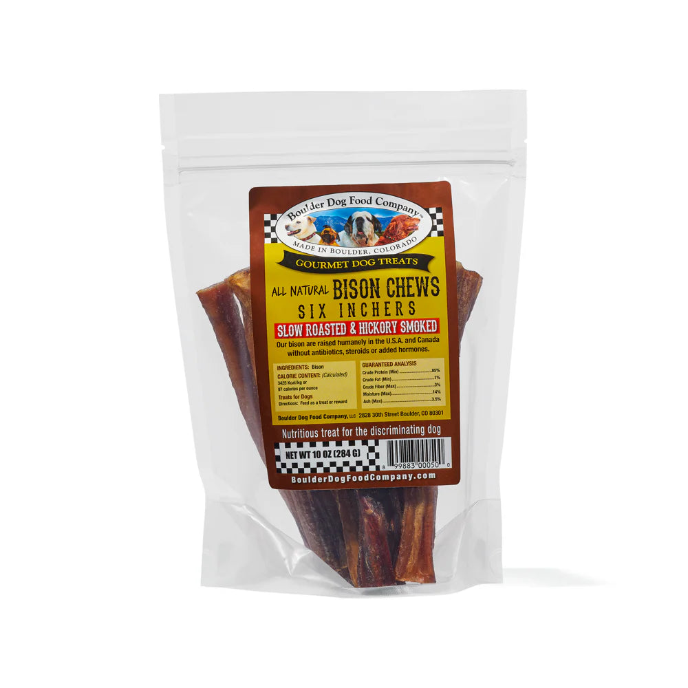 Boulder All Natural 6" Bison Chews, 10oz