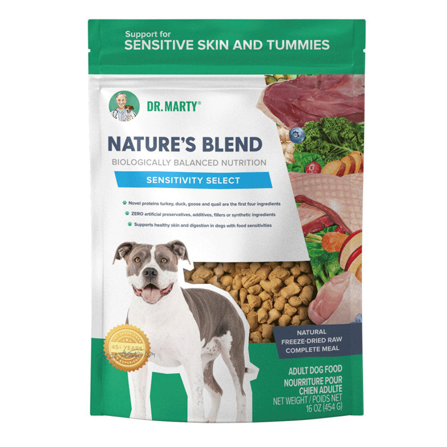 Dr. Marty's Freeze-Dried Nature's Blend Allergen Free/Sensitivitiy Select, 16 oz