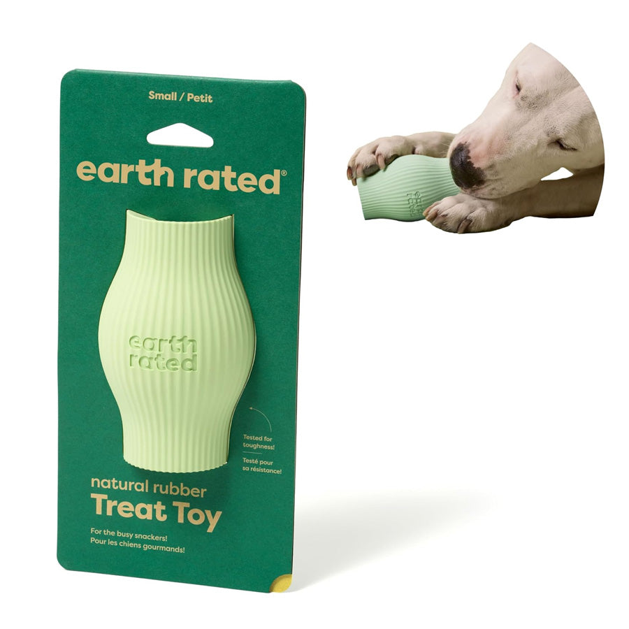 Earth Rated Rubber Treat Dispenser Dog Toy Green