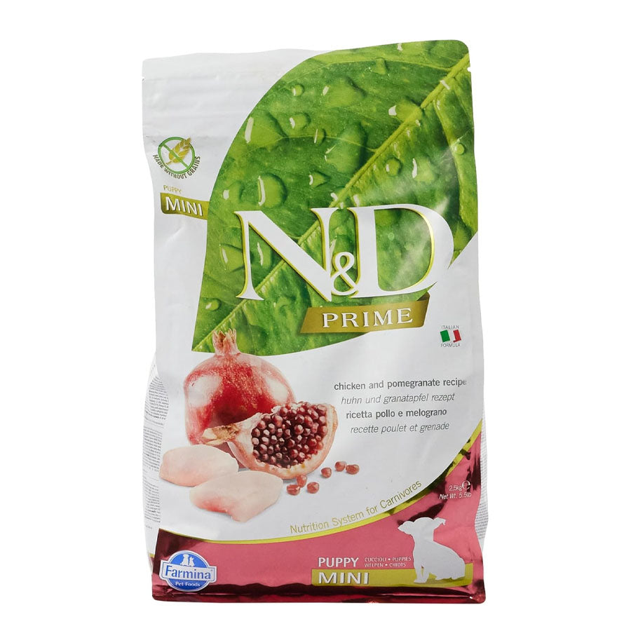 Farmina N&D GF Mini Chicken Pomegranate Puppy Food, 5.5 LBS