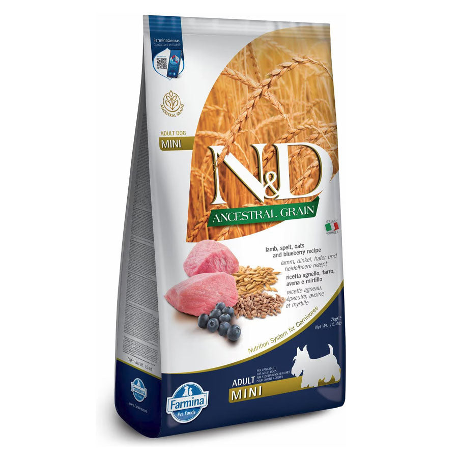 Farmina N&D Ancestral Grain Lamb & Blueberry Mini Food