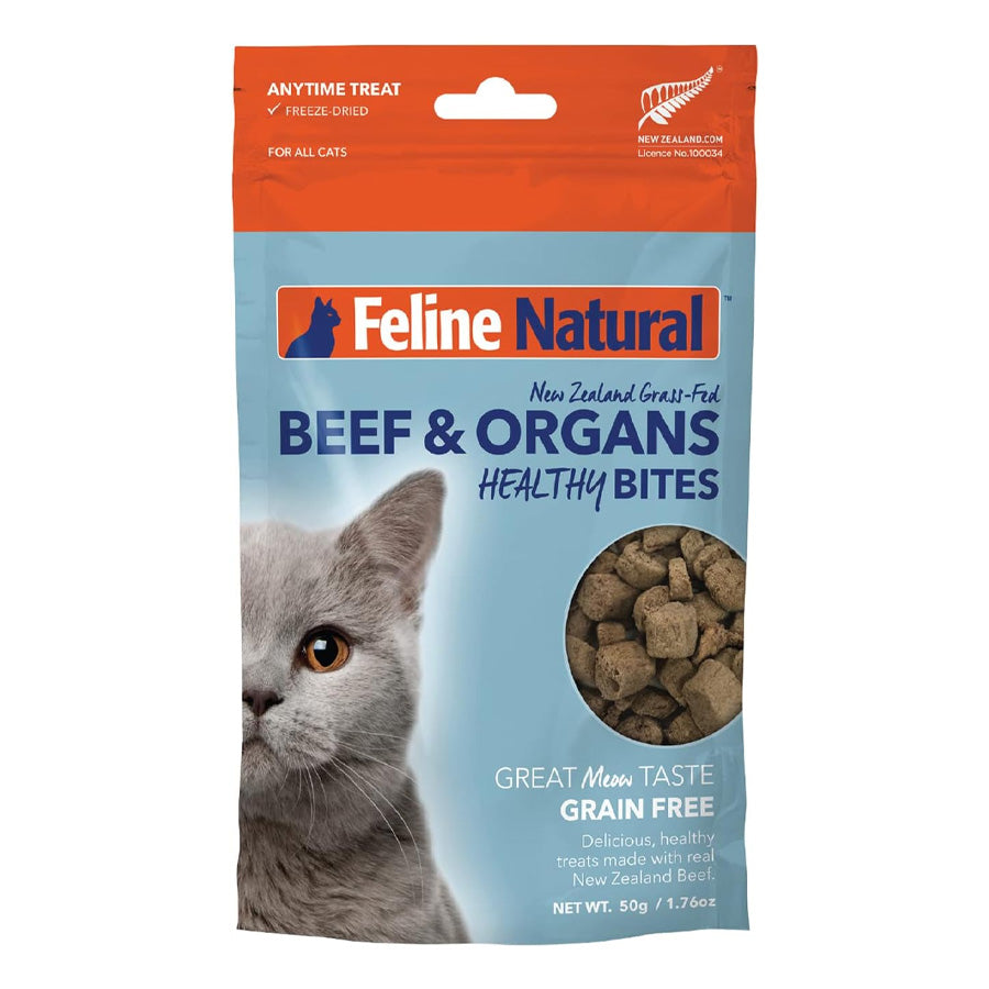 Feline Natural Freeze-Dried Healthy Beef Bites, 1.76oz